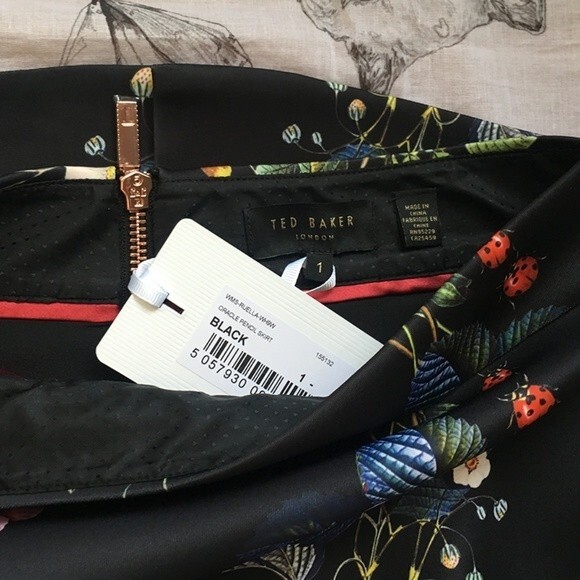 Ted Baker Ruella Flower Oracle Pencil Skirt - Ted Size1(US4) - Picture 3 of 4